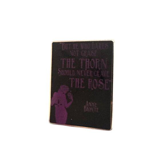 THORN AND ROSE Anne Bronte Enamel Pin NEW NWOT - Picture 4 of 5